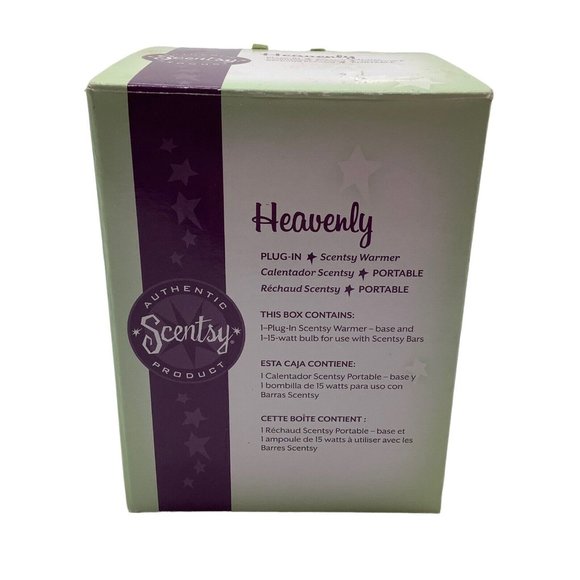 Scentsy Warmer Heavenly Angel Plug-In Cream And Gold Retired 2010 Nightlight - Picture 1 of 15